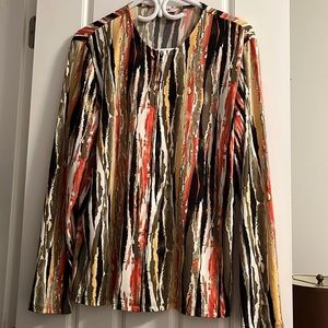 Full zip ALIA blouse multicolour